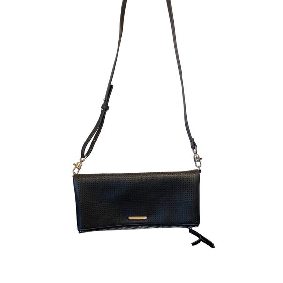 Stella & Dot Waverly Petite Beige BLACK  2-IN-1 Clutch Crossbody - Picture 2 of 5